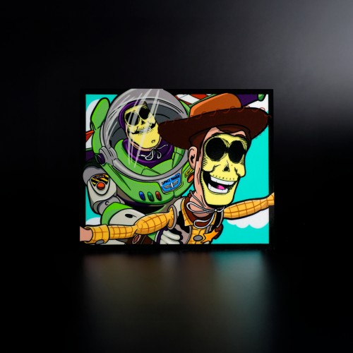 Custom artist vinyl stickers featuring artwork by David Kaye printed by SycoGraphix