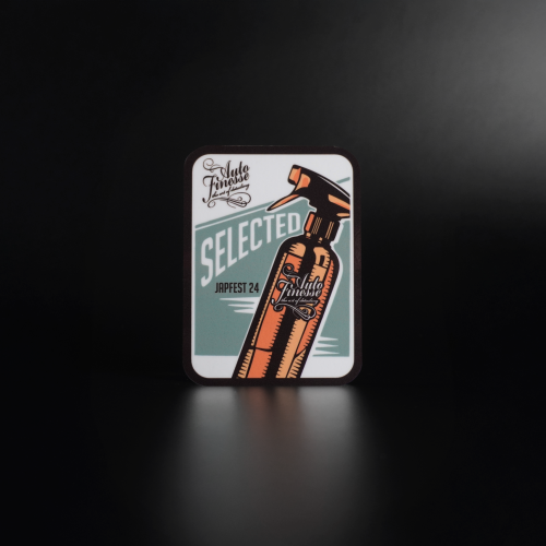 Custom rectangle detailing stickers printed for Autofinesse by SycoGraphix