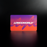 Custom rectangle vinyl stickers printed for Lowcoworld by SycoGraphix